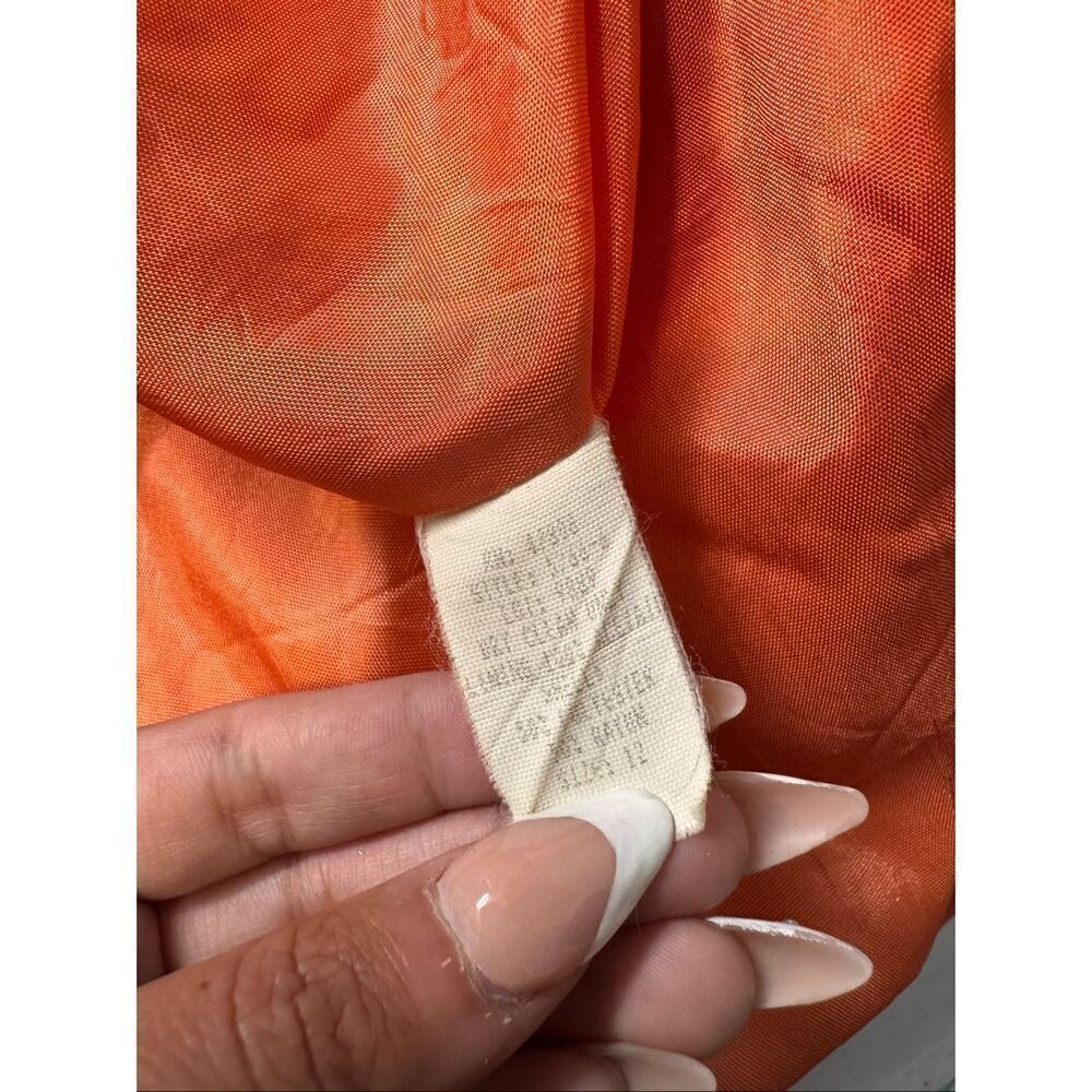 Vintage Lynn Greene for Richard Neal Oversized Blazer Orange Linen Blend Size L - Picture 6 of 8
